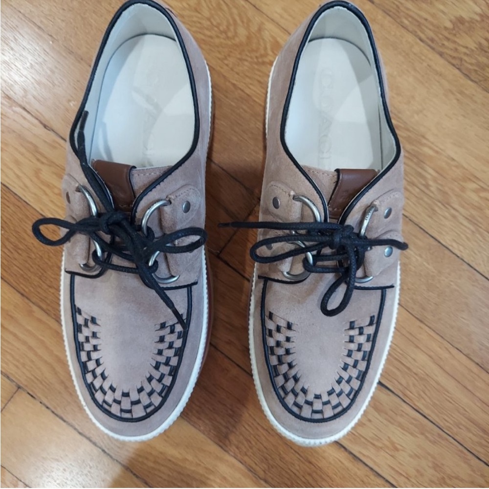 Coach Women's Platform Shoes in Tan and Black